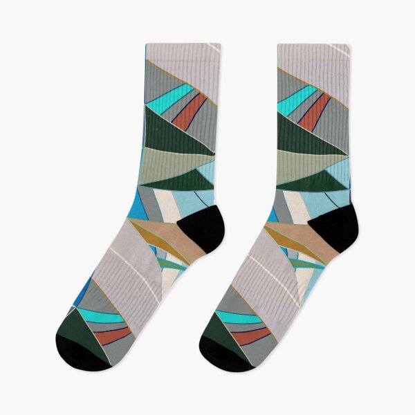 Item preview, Modern Geometric Abstract, Turquoise and Neutrals designed and sold by Marymarice.