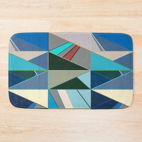 Item preview, Modern Geometric Abstract, Turquoise and Neutrals designed and sold by Marymarice.