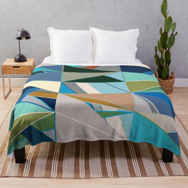 Item preview, Modern Geometric Abstract, Turquoise and Neutrals designed and sold by Marymarice.