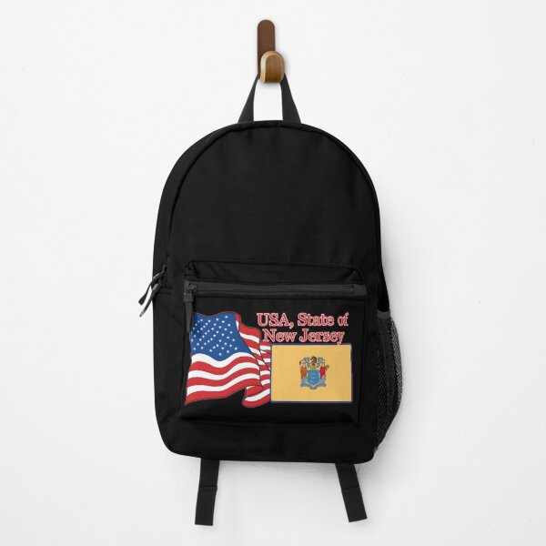 Item preview, flag American and State of New Jersey flag together designed and sold by orthodox-icon.