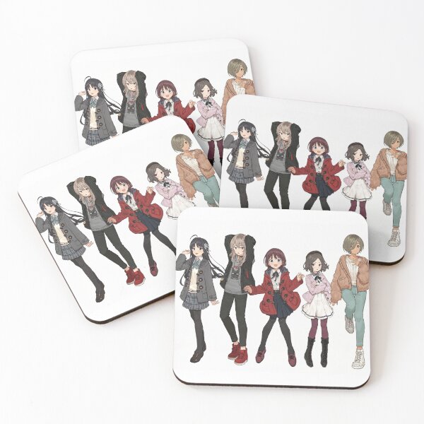 Item preview, Anime Girls Band Cry : Momoka, Tomo, Nina, Subaru, Rupa designed and sold by FanThisAll.