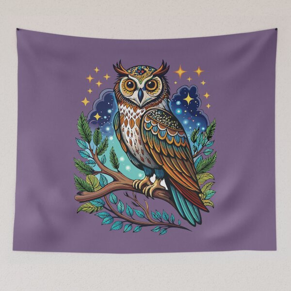 Item preview, Wise Owl of the Night designed and sold by SebTees.