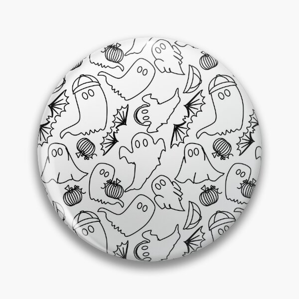 Item preview, Halloween, ghost, bat Repeating Pattern/colouring sheet designed and sold by IttyDesignsByJ.