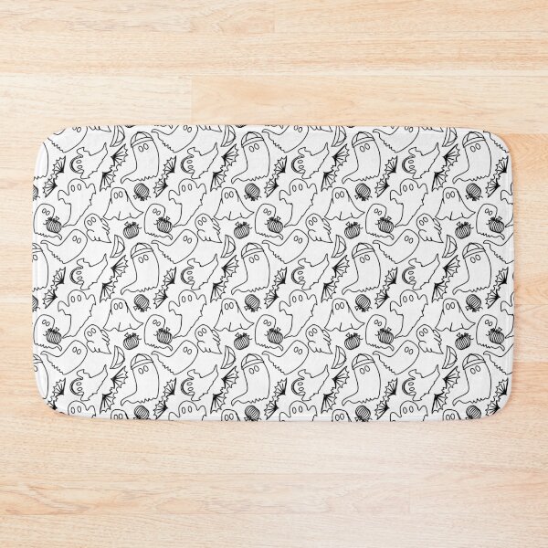 Item preview, Halloween, ghost, bat Repeating Pattern/colouring sheet designed and sold by IttyDesignsByJ.