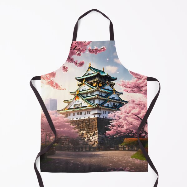 Item preview, Osaka Castle: Watercolor Cherry Blossom Splendor designed and sold by LSVart.