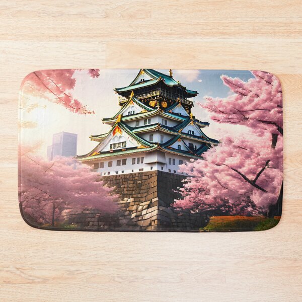 Item preview, Osaka Castle: Watercolor Cherry Blossom Splendor designed and sold by LSVart.