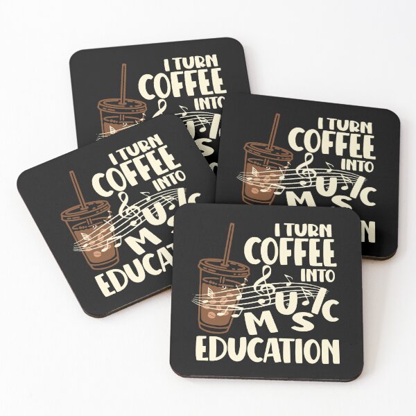 Item preview, I turn coffee into music education designed and sold by Colorfulman.