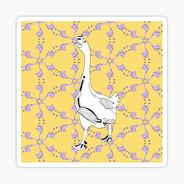 Kaleidoscope Geese Sticker
