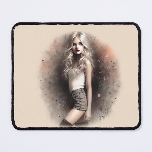 Item preview, sketch of a girl designed and sold by Ssevi.