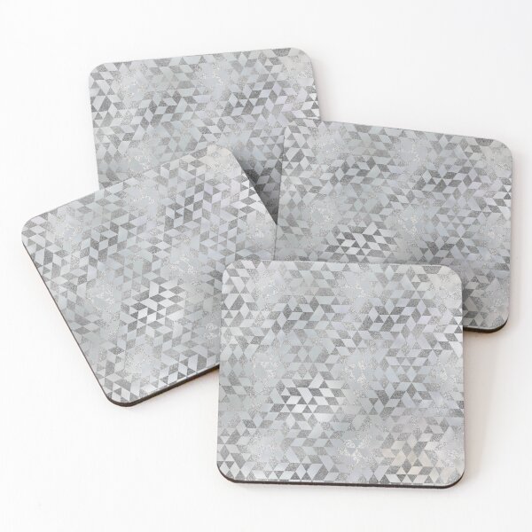 Item preview, Luxury Geometric Silver on Pearl pattern designed and sold by Nartissima.