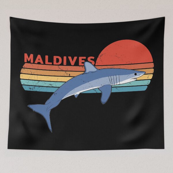 Item preview, Maldives Mako Shark designed and sold by NicGrayGraphic.