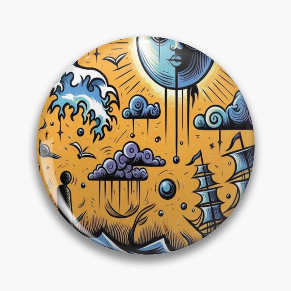 Item preview, Surreal Sun and Sea Wave Art	 designed and sold by jasonritchiez.