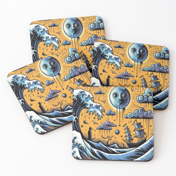 Item preview, Surreal Sun and Sea Wave Art	 designed and sold by jasonritchiez.