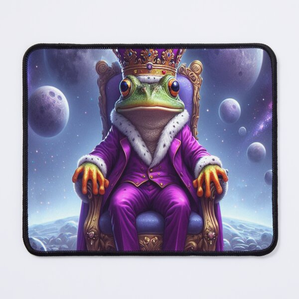 Item preview, Galactic Frog King Illustration designed and sold by jasonritchiez.