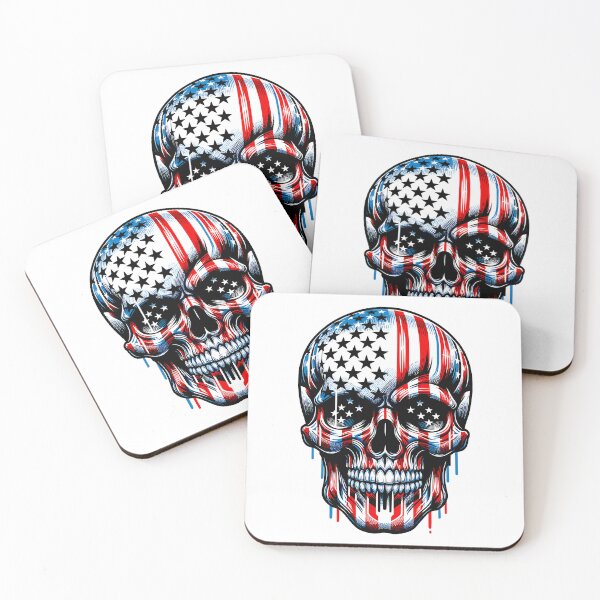Item preview, American Flag Skull designed and sold by Margival.