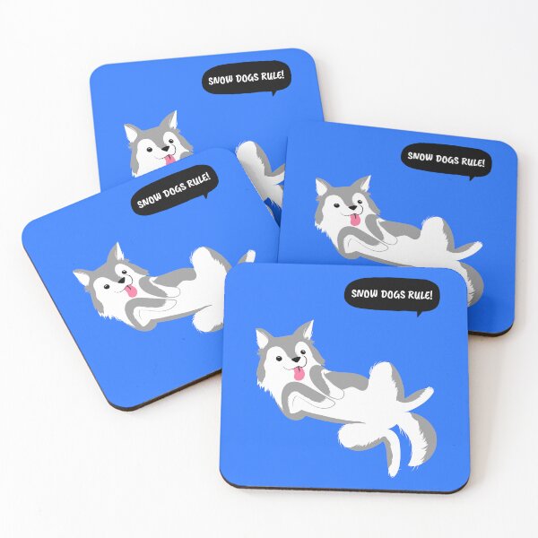 Item preview,  Snow Dogs Rule Siberian Husky Chukcha Sibe designed and sold by SvenJ94.