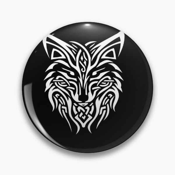 Artikelvorschau, Stammes keltischer nordischer Knoten: Majestätischer Fuchs und Wolf Tribal Celtic Norse Knot: Majestic Fox entworfen und verkauft von Reichcorp.