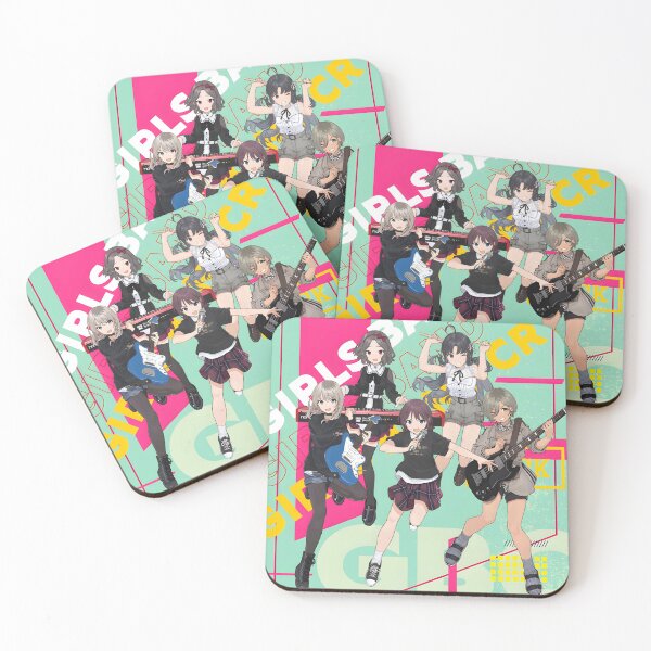Item preview, Anime Girls Band Cry : Momoka, Tomo, Nina, Subaru, Rupa designed and sold by FanThisAll.