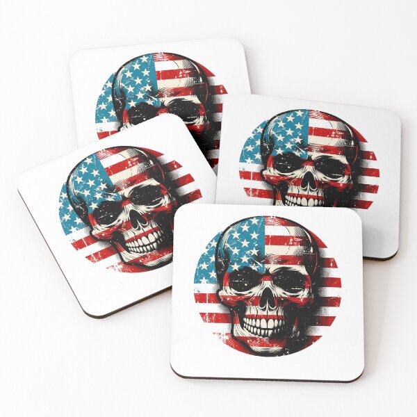 Item preview, American Flag Skull designed and sold by Margival.