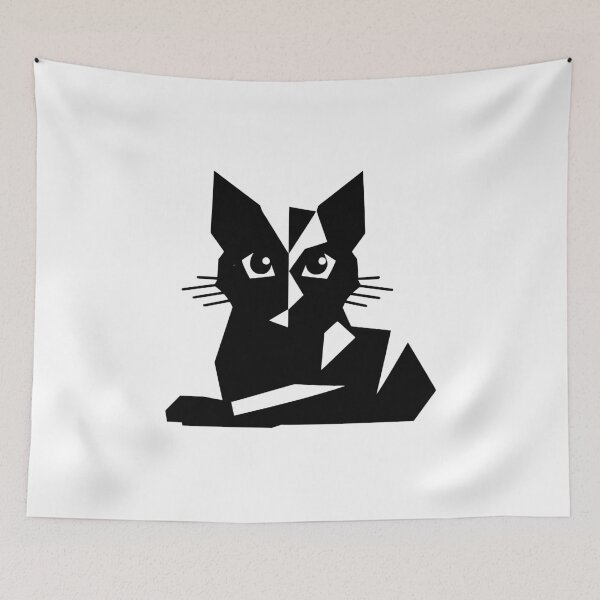 Aperçu de l'œuvre Chat polygonal - Visage créée et vendue par polygeeks.