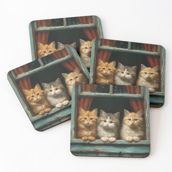 Item preview, 3 Cats designed and sold by BlueDoeArt.