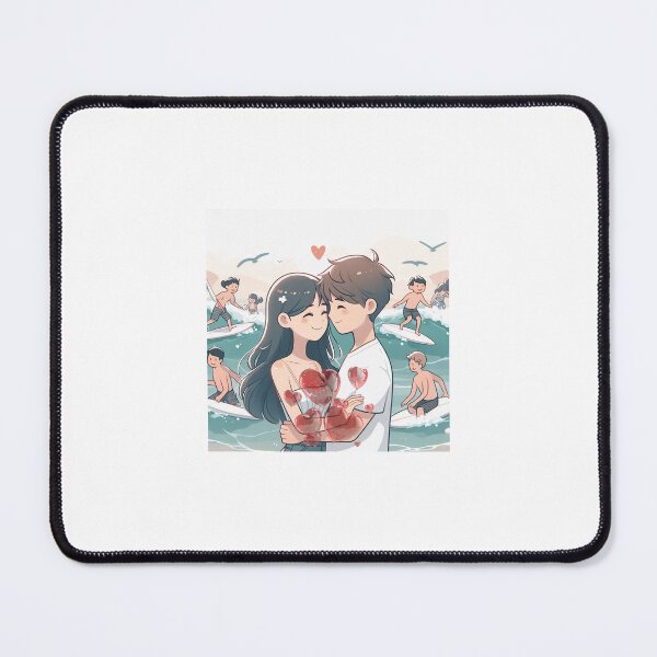 Item preview, Heartbeats in Harmony Romantic Couple Design designed and sold by choder61.