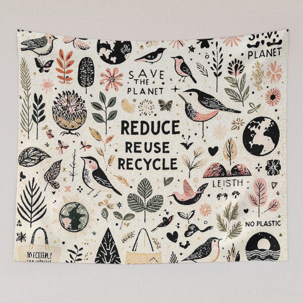 Item preview, Reduce Reuse Recycle designed and sold by cssdigitalart.
