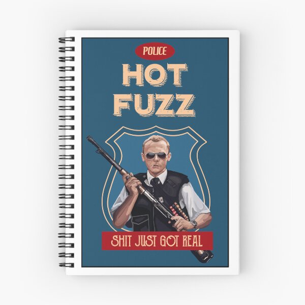 Artikelvorschau, Hot Fuzz Retro-Fan-Kunst entworfen und verkauft von Skeletal-Panda.