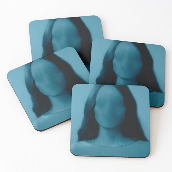 Item preview, Faceless Portrait in Blue: Surreal Art designed and sold by zmudart.