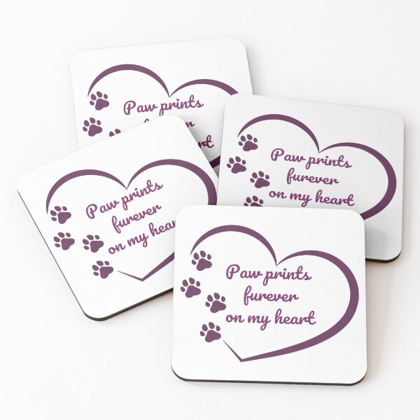 Item preview, Paw prints furever on my heart designed and sold by RadGhostKitty.