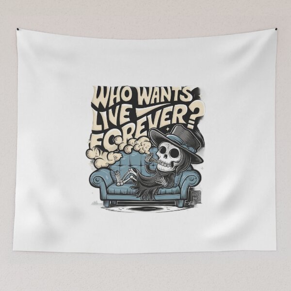 Item preview, WHO WANTS TO LIVE FOREVER designed and sold by abderrahmane-C.