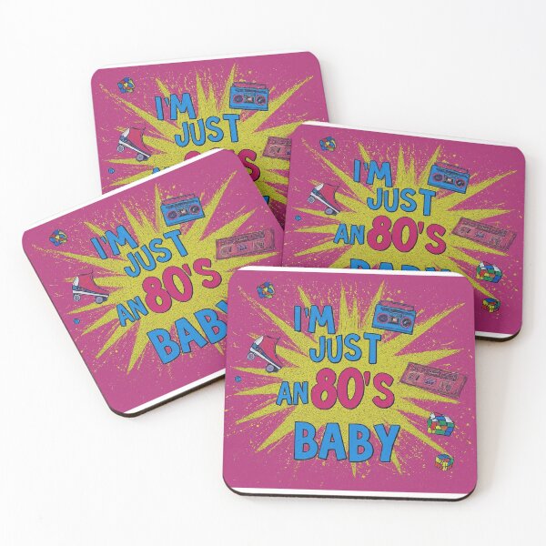 Item preview, I'M JUST AN 80'S BABY SPLASH designed and sold by FitEnvy.