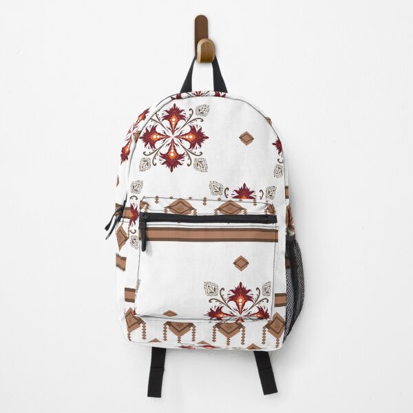 Item preview, Orange flowers and brown triangle in brown tone designed and sold by kasune-shop.