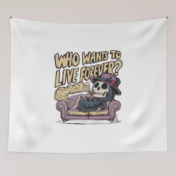Item preview, WHO WANTS TO LIVE FOREVER designed and sold by abderrahmane-C.