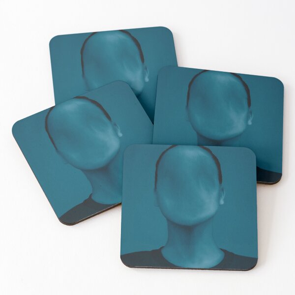 Item preview, Blue Faceless Portrait: Abstract Enigma 2 designed and sold by zmudart.