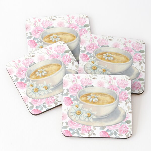 Item preview, Witch Chamomile Tea Teacup Witchy Coffee flowers designed and sold by WildWoodlandWitch.