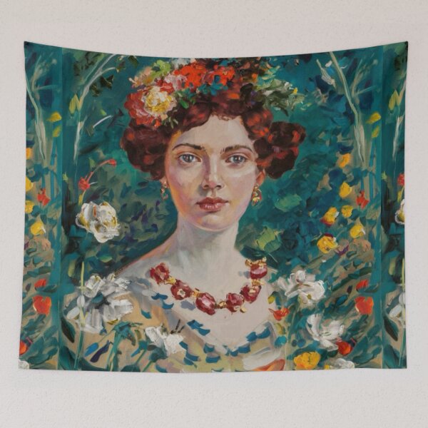 Item preview, Famous Paintings of Women | Cinematic French Muse in Paris - Oil Portrait….Art By Carraann  designed and sold by CARRAANN.