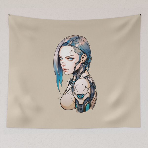 Item preview, Cyborg Girl designed and sold by ArtCraftLab.