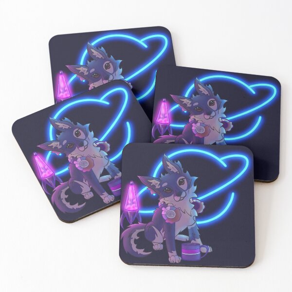 Item preview, Synthwave Dog. Nightcore Lofi Space Puppy. designed and sold by SaraBrookes-art.