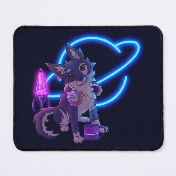 Item preview, Synthwave Dog. Nightcore Lofi Space Puppy. designed and sold by SaraBrookes-art.