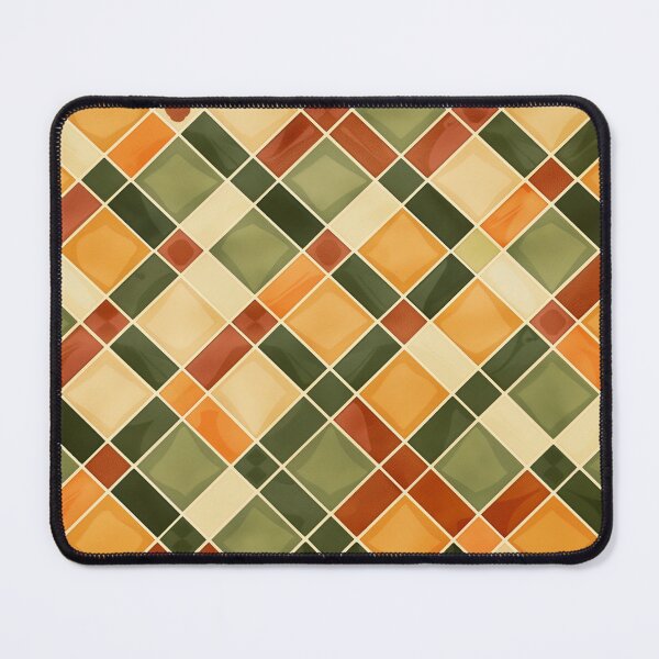 Item preview, Warm Red, Orange and Green Rectangular Pattern designed and sold by LansingOLeary.