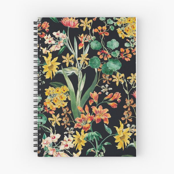 Item preview, Vintage Summer Botanical Orchid Flowers Black designed and sold by InovArtS.