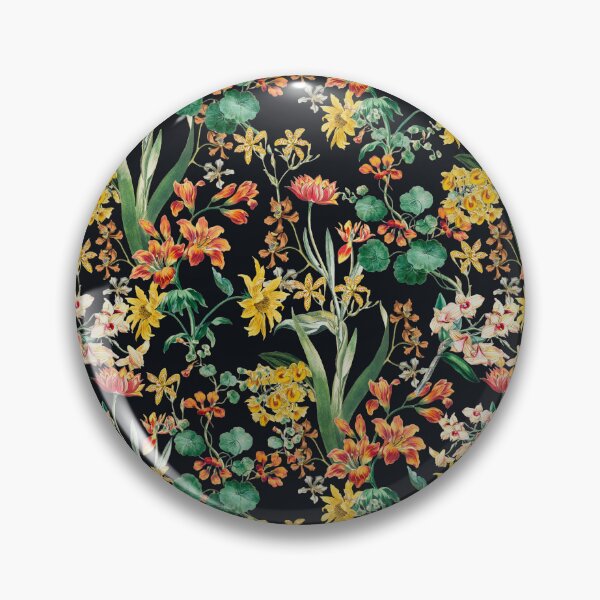 Item preview, Vintage Summer Botanical Orchid Flowers Black designed and sold by InovArtS.