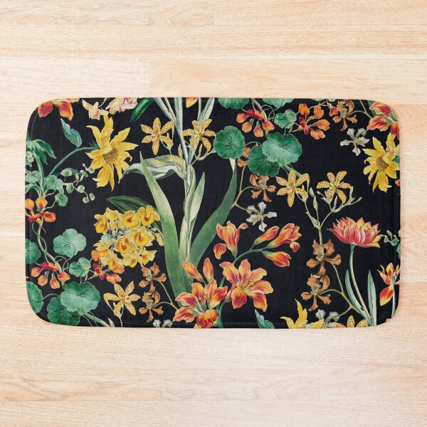 Item preview, Vintage Summer Botanical Orchid Flowers Black designed and sold by InovArtS.