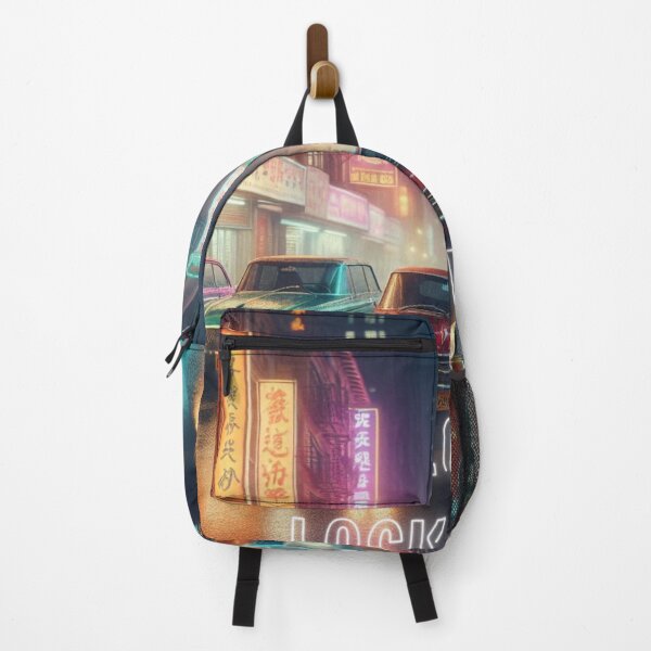Item preview, Vintage Cars in Neon Chinatown – Ideal for Super Star Fans designed and sold by santyj.