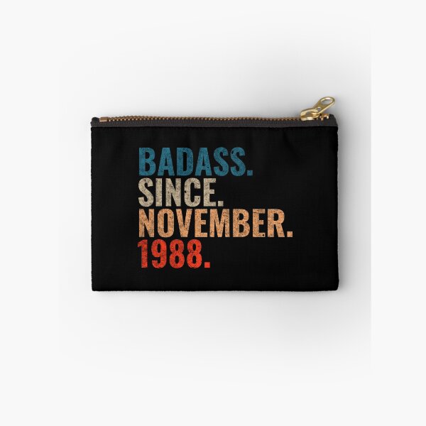 Item preview, Badass since November 1988 Vintage 1988 November birthday gift designed and sold by Teelogic.