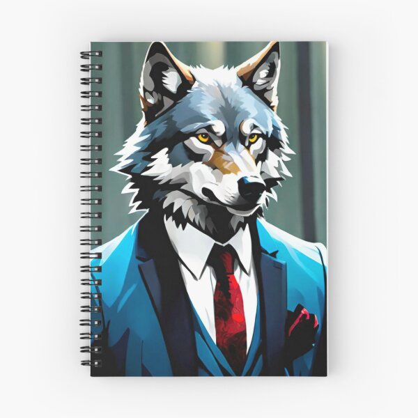 Item preview, Wolf in Blue Suit designed and sold by GrizzlyCollective.