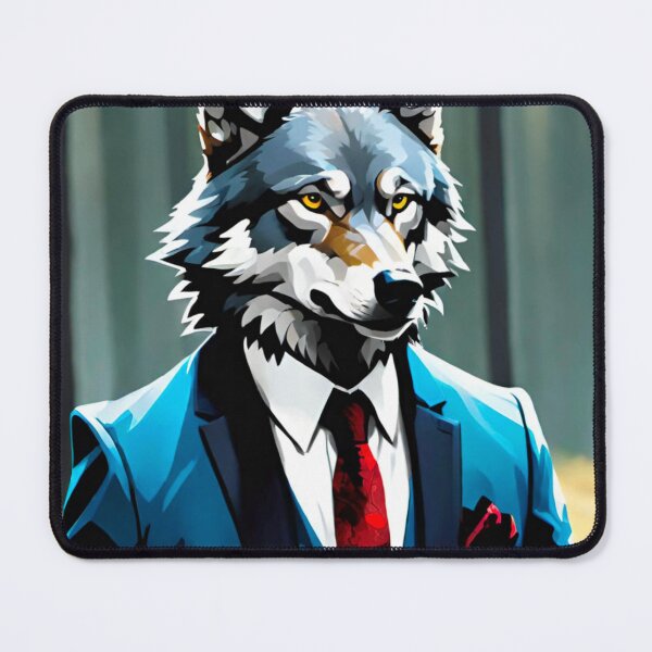 Item preview, Wolf in Blue Suit designed and sold by GrizzlyCollective.