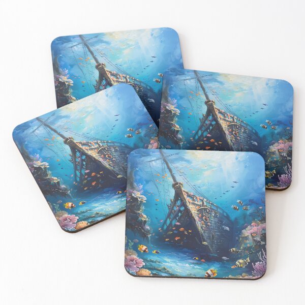 Item preview, Shipwreck And Coral Reefs designed and sold by sakurashorty.