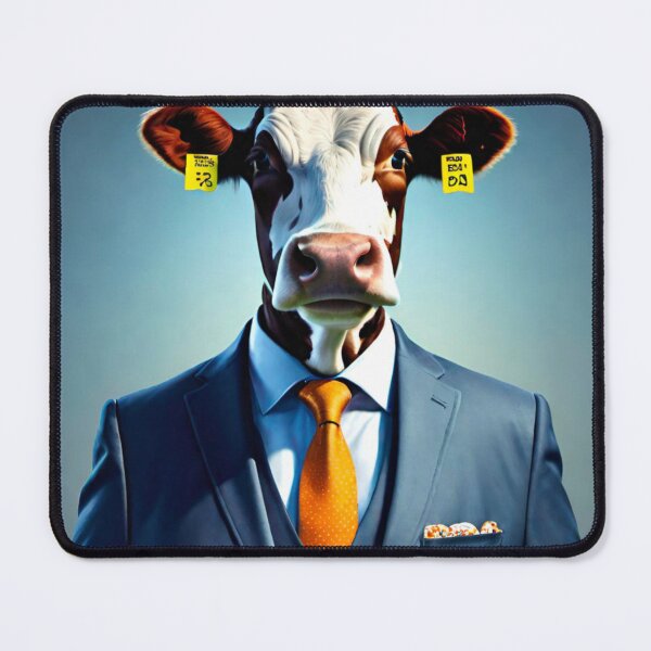 Item preview, Prize Farm Cow in Suit designed and sold by GrizzlyCollective.